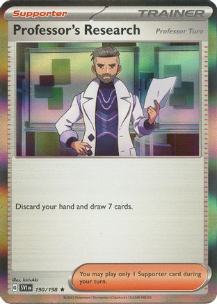 Professor's Research 190/198 - Holofoil SV01 Scarlet & Violet Base Set - Rare