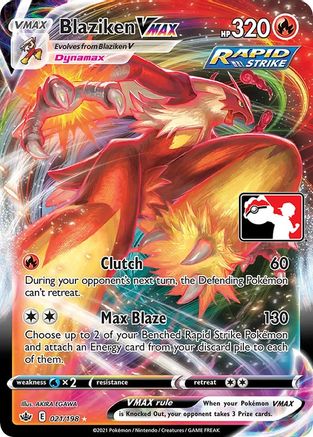 Blaziken VMAX - Holofoil Prize Pack Series Cards - Ultra Rare
