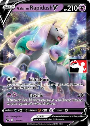 Galarian Rapidash V - Holofoil Prize Pack Series Cards - Promo
