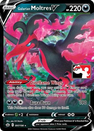 Galarian Moltres V - Holofoil Prize Pack Series Cards - Ultra Rare