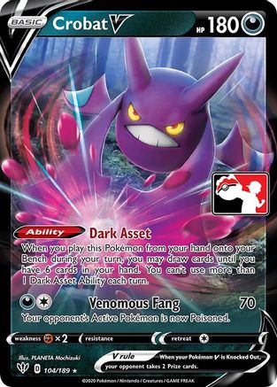 Crobat V - Holofoil Prize Pack Series Cards - Ultra Rare