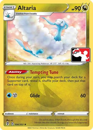 Altaria - 106/203/203 Prize Pack Series Cards - Rare