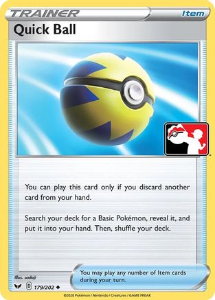 Quick Ball 179 - Holofoil Prize Pack Series Cards - Uncommon