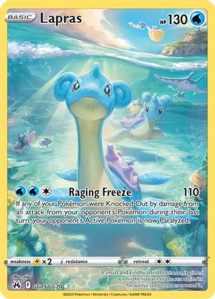 Lapras GG05 - Holofoil Crown Zenith Galarian Gallery - Ultra Rare