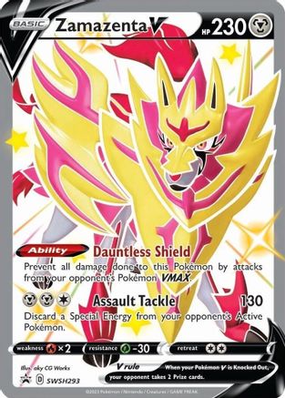 Zamazenta V (Shiny) (Shiny) - SWSH293 SWSH293 - Holofoil SWSH Sword & Shield Promo Cards - Promo
