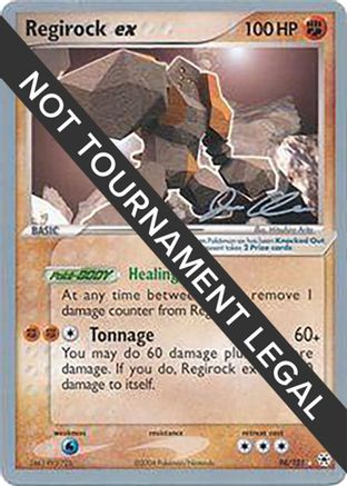 Regirock ex - 2006 (Jason Klaczynski) 098 World Championship Decks - Ultra Rare
