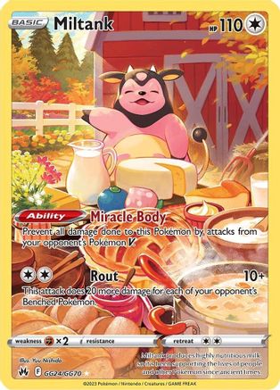 Miltank GG24 - Holofoil Crown Zenith Galarian Gallery - Ultra Rare