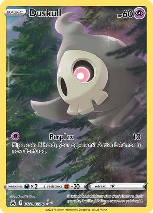 Duskull GG28 - Holofoil Crown Zenith Galarian Gallery - Ultra Rare