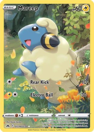 Mareep GG34 - Holofoil Crown Zenith Galarian Gallery - Ultra Rare