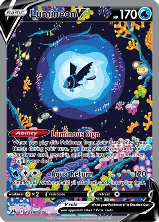 Lumineon V GG39 - Holofoil Crown Zenith Galarian Gallery - Ultra Rare
