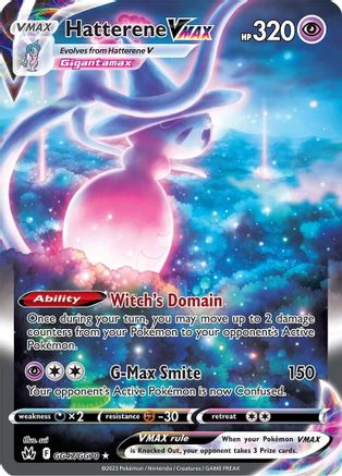 Hatterene VMAX GG47 - Holofoil Crown Zenith Galarian Gallery - Ultra Rare