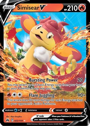 Simisear V 022 - Holofoil Crown Zenith - Ultra Rare