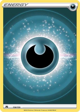 Darkness Energy (Texture Full Art) 158 - Holofoil Crown Zenith - Ultra Rare