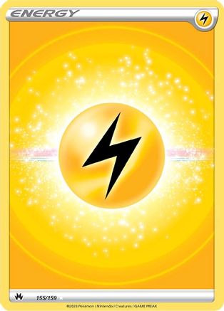 Lightning Energy (Texture Full Art) 155 - Holofoil Crown Zenith - Ultra Rare
