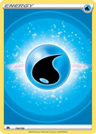 Water Energy (Texture Full Art) 154 - Holofoil Crown Zenith - Ultra Rare