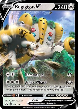 Regigigas V 113 - Holofoil Crown Zenith - Ultra Rare