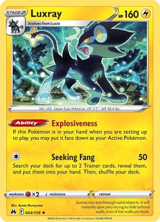 Luxray (44) (44) 044 Crown Zenith - Rare