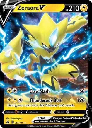 Zeraora V 053 - Holofoil Crown Zenith - Ultra Rare