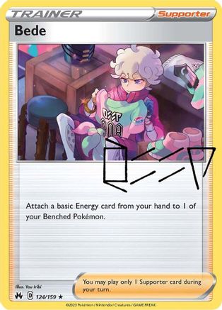 Bede 124 - Holofoil Crown Zenith - Holo Rare