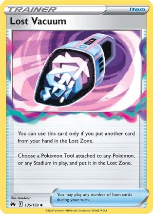Lost Vacuum 135 - Reverse Holofoil Crown Zenith - Uncommon