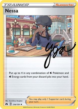 Nessa 136 - Holofoil Crown Zenith - Holo Rare