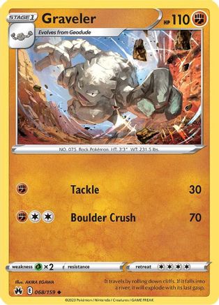 Graveler 068 Crown Zenith - Uncommon
