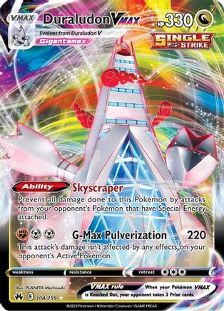 Duraludon VMAX 104 - Holofoil Crown Zenith - Ultra Rare