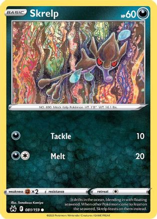 Skrelp 081 - Reverse Holofoil Crown Zenith - Common