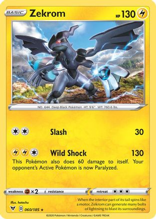 Zekrom (Cosmos Holo) 060/185 - Holofoil Miscellaneous Cards & Products - Promo