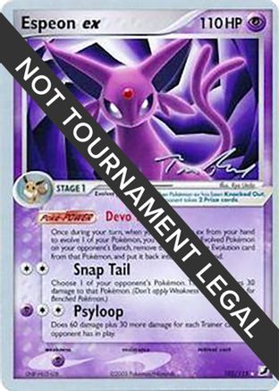 Espeon ex - 2007 (Tom Roos) 102 World Championship Decks - Rare