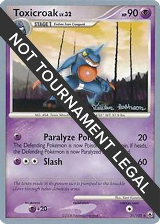 Toxicroak - 2008 (Tristan Robinson) 031 World Championship Decks - Rare