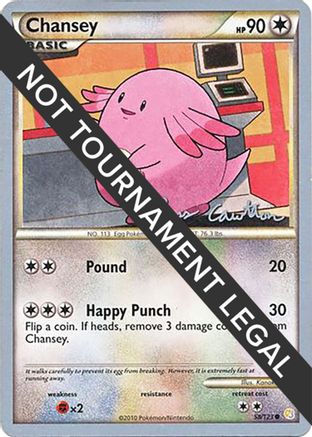 Chansey - 2011 (Ross Cawthon) 058 World Championship Decks - Common