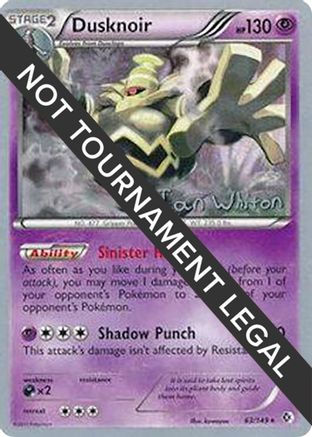Dusknoir - 2013 (Ian Whiton) 063 World Championship Decks - Holo Rare