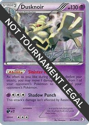 Dusknoir - 2014 (Trent Orndorff) 063 World Championship Decks - Holo Rare