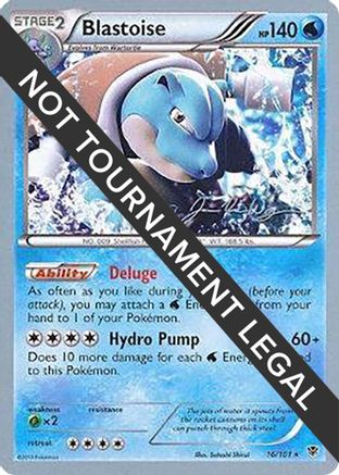 Blastoise - 2015 (Jacob Van Wagner) 016 World Championship Decks - Rare