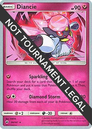 Diancie - 2017 (Diego Cassiraga) 094 World Championship Decks - Rare