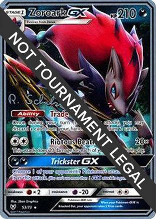 Zoroark GX - 2018 (Robin Schulz) 053 World Championship Decks - Ultra Rare