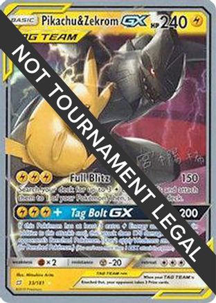 Pikachu & Zekrom GX - 2019 (Haruki Miyamoto) 033 World Championship Decks - Ultra Rare