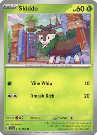 Skiddo 011 - Reverse Holofoil SV01 Scarlet & Violet Base Set - Common