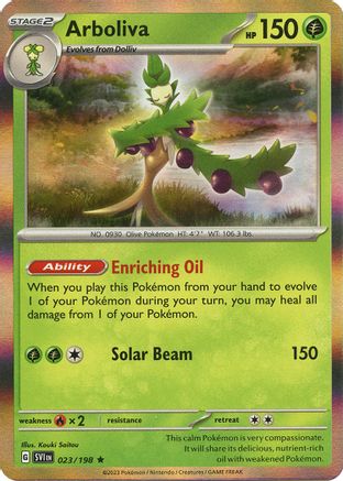 Arboliva 023 - Reverse Holofoil SV01 Scarlet & Violet Base Set - Rare