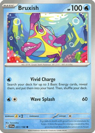 Bruxish 051 SV01 Scarlet & Violet Base Set - Common