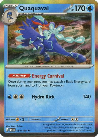 Quaquaval 054 - Reverse Holofoil SV01 Scarlet & Violet Base Set - Rare