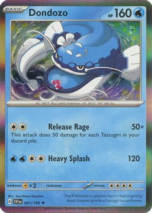 Dondozo 061/198 - Reverse Holofoil SV01 Scarlet & Violet Base Set - Rare