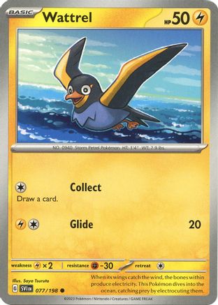 Wattrel 077/198 SV01 Scarlet & Violet Base Set - Common