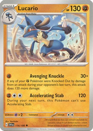 Lucario 114/198 SV01 Scarlet & Violet Base Set - Uncommon