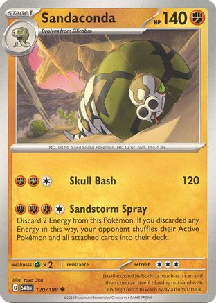 Sandaconda 120 - Reverse Holofoil SV01 Scarlet & Violet Base Set - Uncommon
