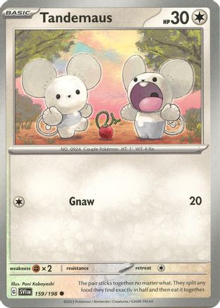 Tandemaus 159/198 - Reverse Holofoil SV01 Scarlet & Violet Base Set - Common
