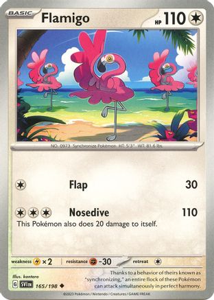 Flamigo 165 - Reverse Holofoil SV01 Scarlet & Violet Base Set - Uncommon
