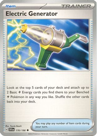 Electric Generator 170 SV01 Scarlet & Violet Base Set - Uncommon