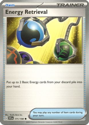 Energy Retrieval 171 - Reverse Holofoil SV01 Scarlet & Violet Base Set - Common